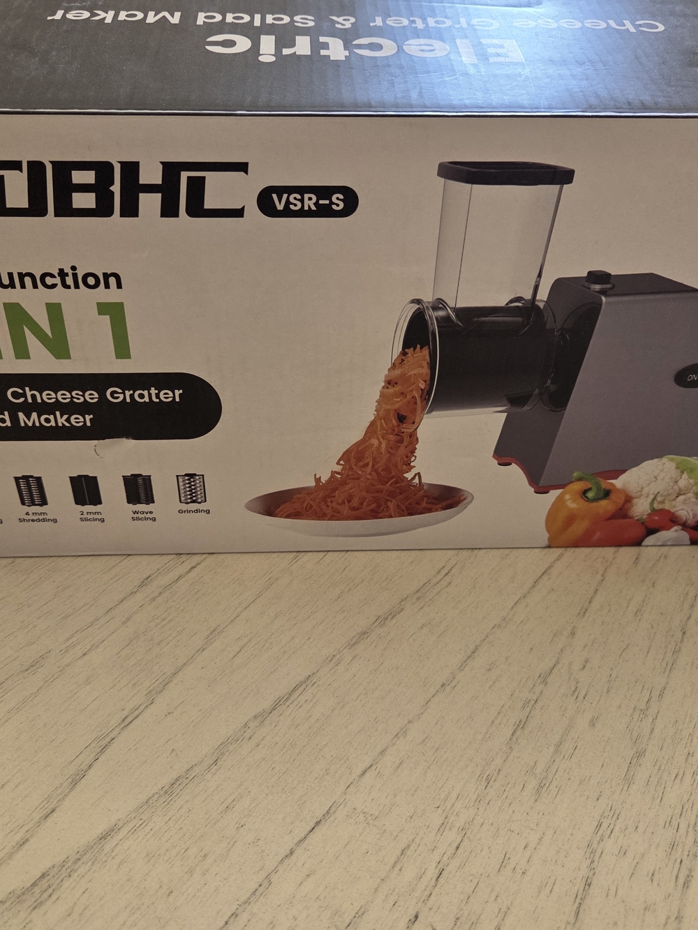 XJGBHL Electric Cheese Grater & Salad Maker Multi-Function 5 in 1 - New